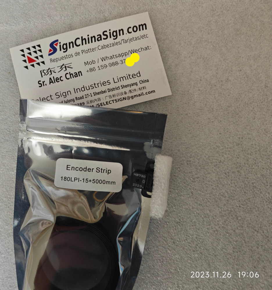 raster encoder strip